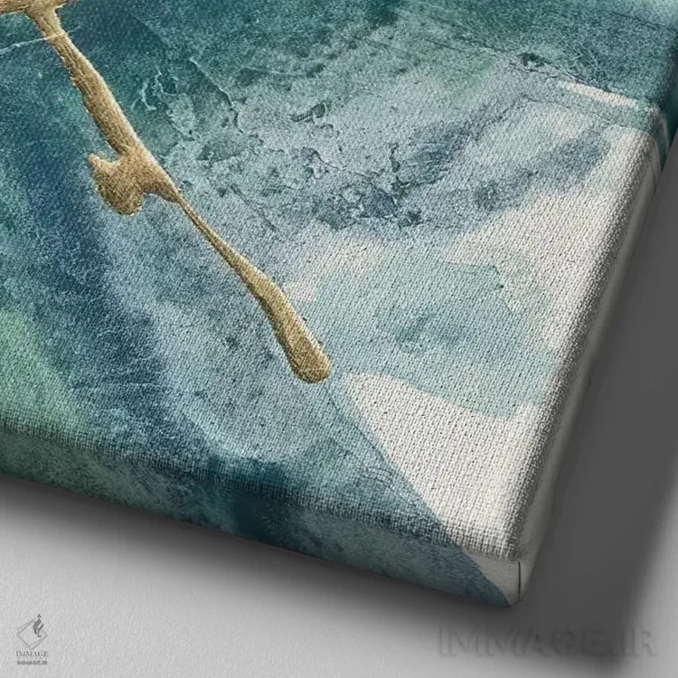 تابلو چرخ دارما شماره دو اثر کریس پاشکه - نمای نزدیک بافت بوم