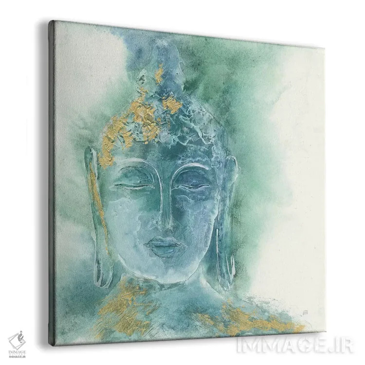 تابلو بودای زراندود شماره یک اثر کریس پاشکه - نمای پرسپکتیو محصول