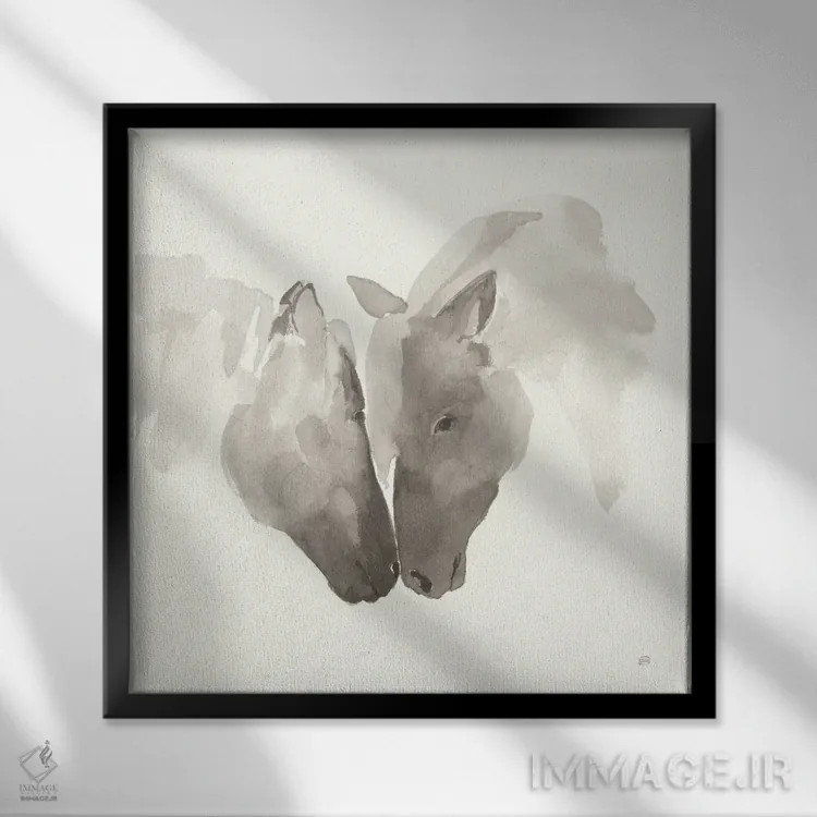 تابلو نوازش شماره سه اثر کریس پاشکه - نمای قابدار مشکی