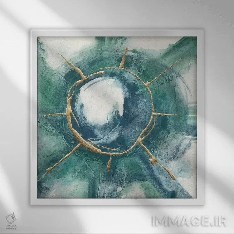 تابلو چرخ دارما شماره دو اثر کریس پاشکه - نمای قابدار سفید