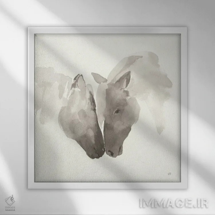 تابلو نوازش شماره سه اثر کریس پاشکه - نمای قابدار سفید