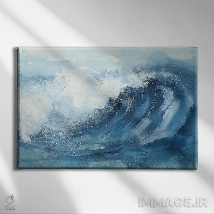 تابلو امواج شماره پنج اثر کریس پاشکه - نمای روبهرو روی دیوار