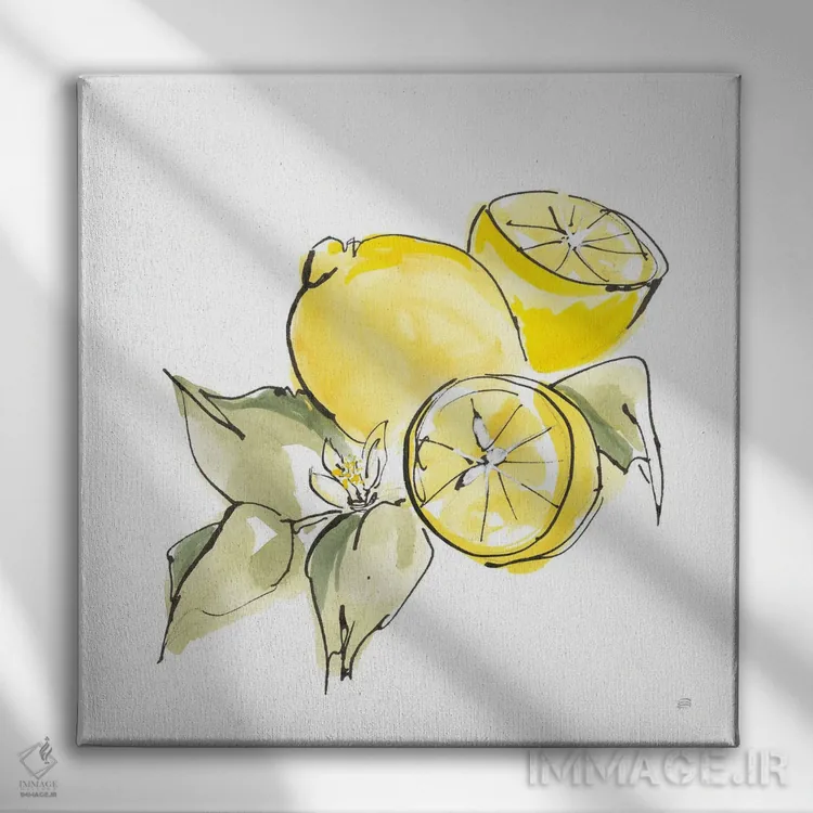 تابلو طبیعت بیجان لیمو شماره یک اثر کریس پاشکه - نمای روبهرو روی دیوار
