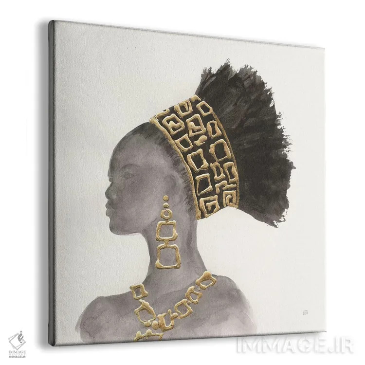 تابلو زیبایی با زیور سر شماره دو اثر کریس پاشکه - نمای پرسپکتیو محصول