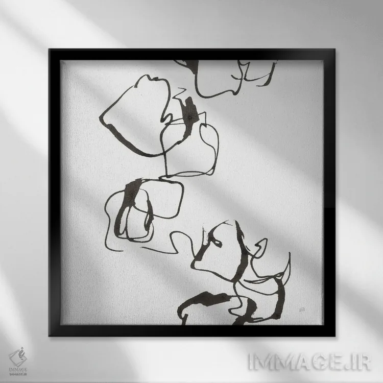 تابلو سنگی شماره دو اثر کریس پاشکه - نمای قابدار مشکی