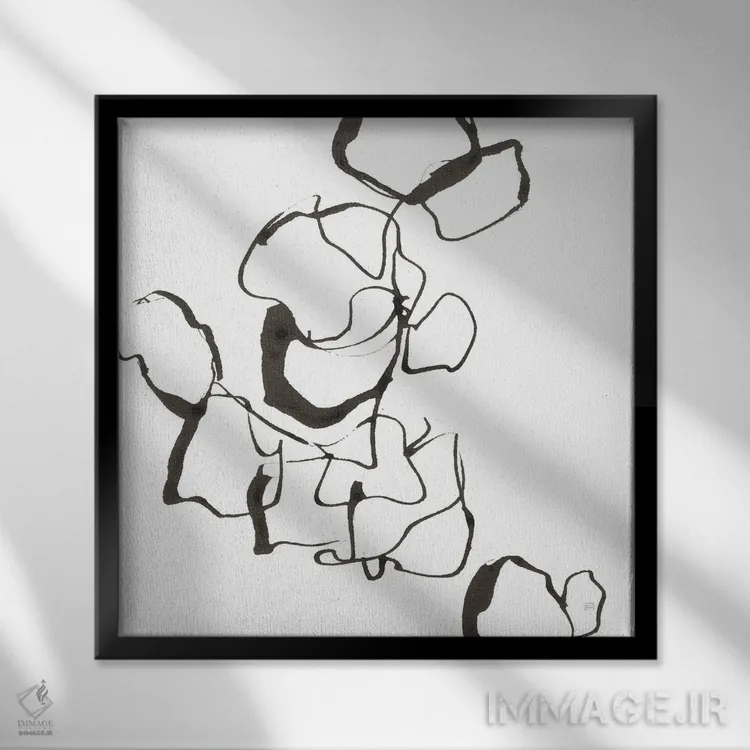 تابلو سنگی شماره سه اثر کریس پاشکه - نمای قابدار مشکی