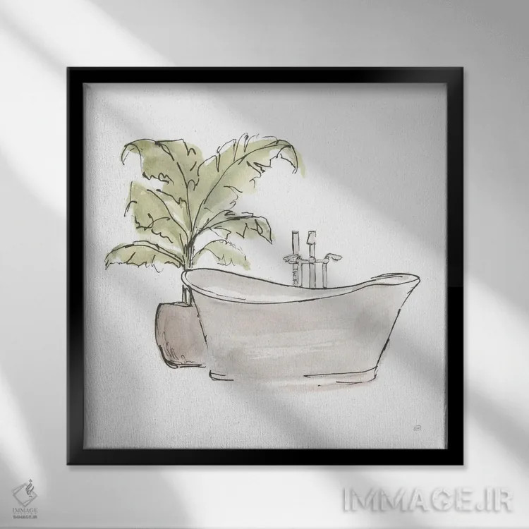 تابلو وان خنثی شماره سه اثر کریس پاشکه - نمای قابدار مشکی