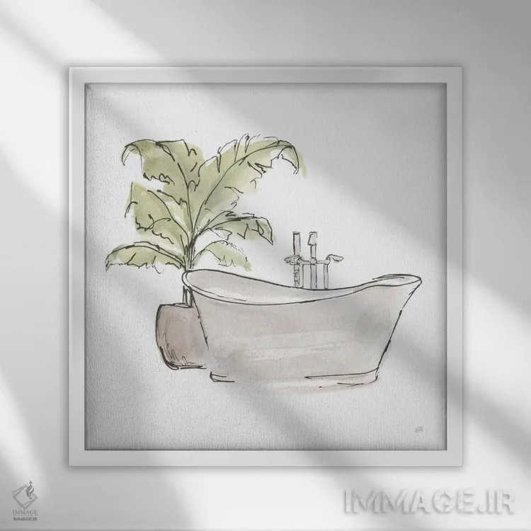 تابلو وان خنثی شماره سه اثر کریس پاشکه - نمای قابدار سفید