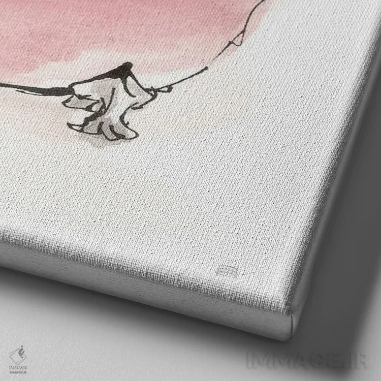 تابلو وان شماره نُه اثر کریس پاشکه - نمای نزدیک بافت بوم