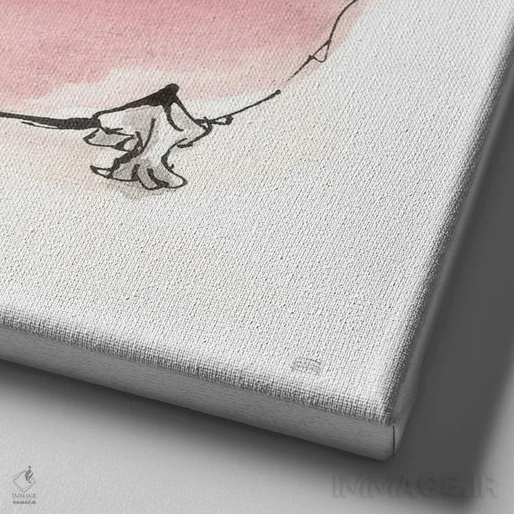 تابلو وان شماره نُه اثر کریس پاشکه - نمای نزدیک بافت بوم