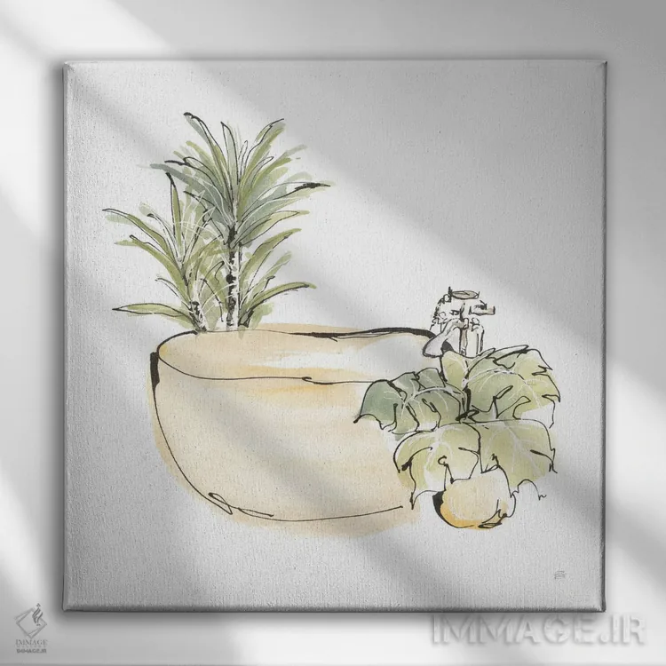 تابلو وان شماره پنج اثر کریس پاشکه - نمای روبهرو روی دیوار