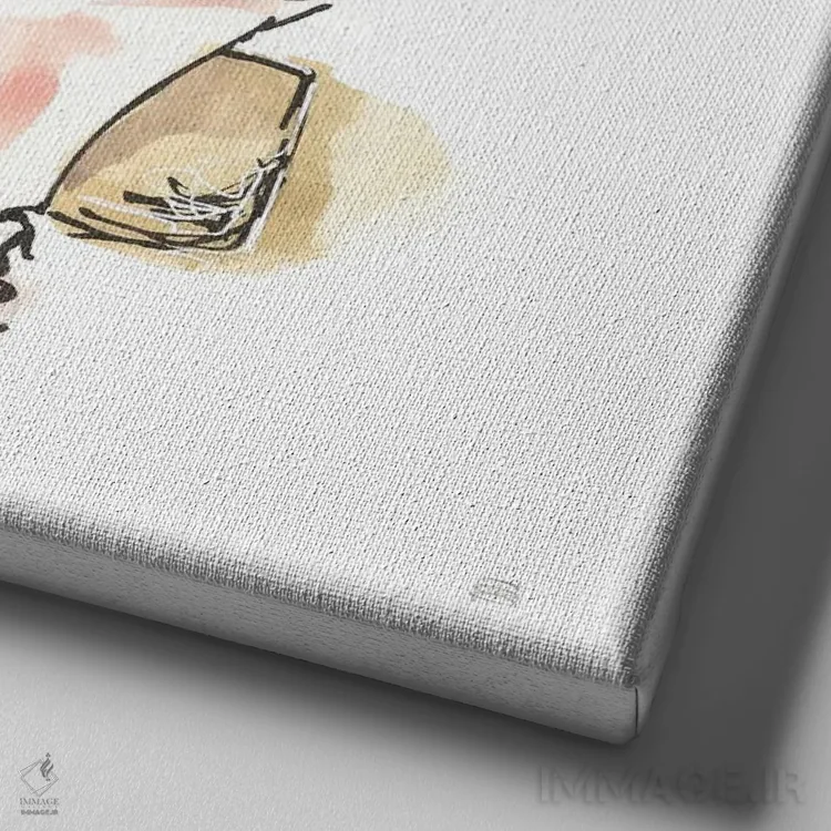 تابلو وان شماره یک اثر کریس پاشکه - نمای نزدیک بافت بوم