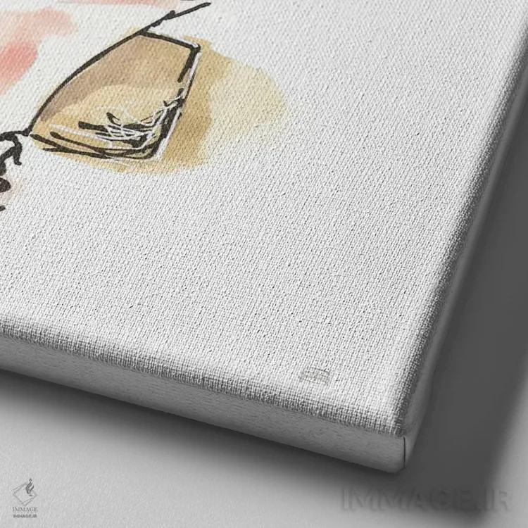 تابلو وان شماره یک اثر کریس پاشکه - نمای نزدیک بافت بوم