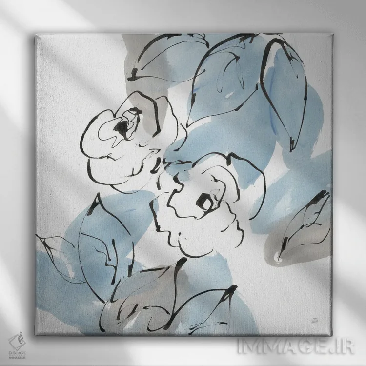 تابلو خنثیهای آبی شماره یک اثر کریس پاشکه - نمای روبهرو روی دیوار