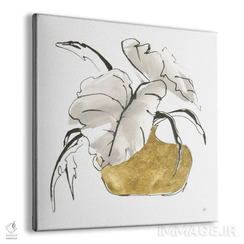 تابلو گلدان زراندود ظریف شماره دو اثر کریس پاشکه - نمای پرسپکتیو محصول