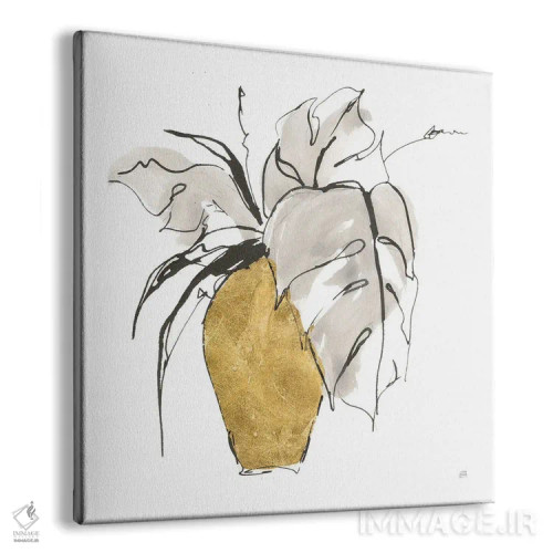 تابلو گلدان زراندود ظریف شماره سه اثر کریس پاشکه - نمای پرسپکتیو محصول