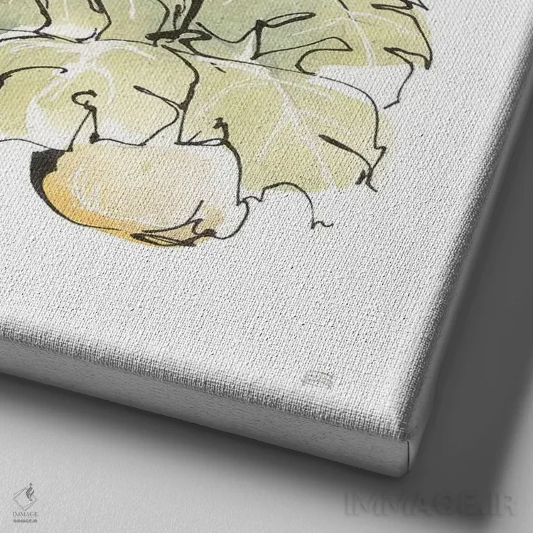 تابلو وان شماره پنج اثر کریس پاشکه - نمای نزدیک بافت بوم