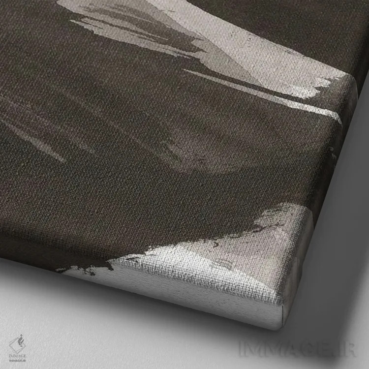 تابلو آشوب شماره یک اثر کریس پاشکه - نمای نزدیک بافت بوم