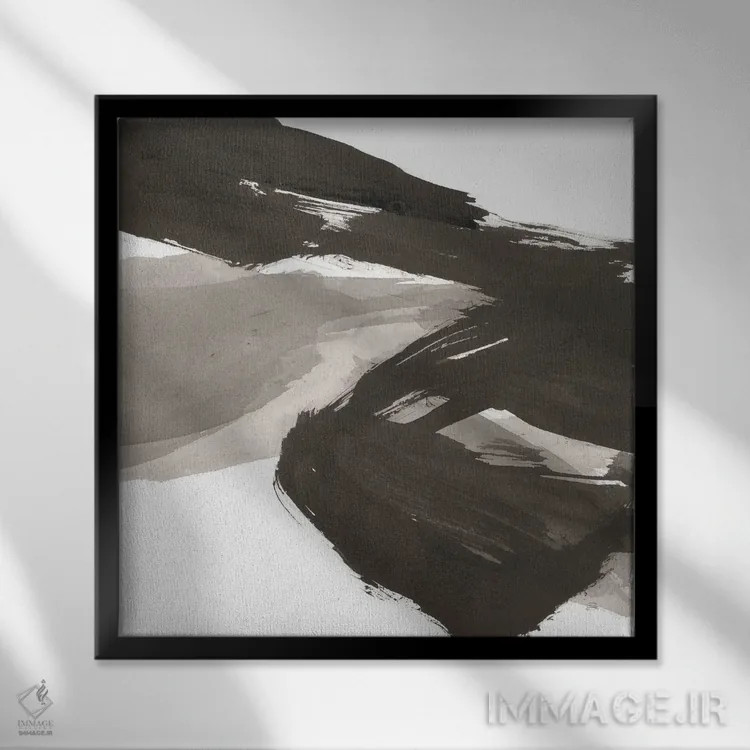 تابلو آشوب شماره یک اثر کریس پاشکه - نمای قابدار مشکی