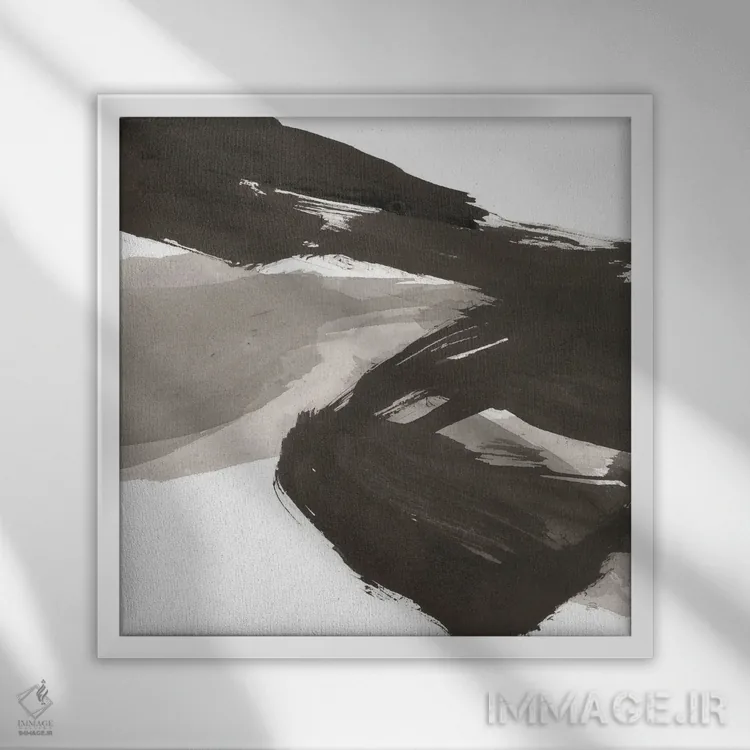 تابلو آشوب شماره یک اثر کریس پاشکه - نمای قابدار سفید