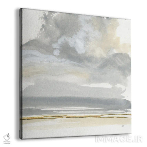 تابلو ابر کومولوس خاکستری شماره ۱ اثر کریس پاشکه - نمای پرسپکتیو محصول