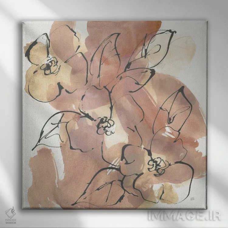 تابلو گلهای کشمیر شماره ۲ اثر کریس پاشکه - نمای روبهرو روی دیوار