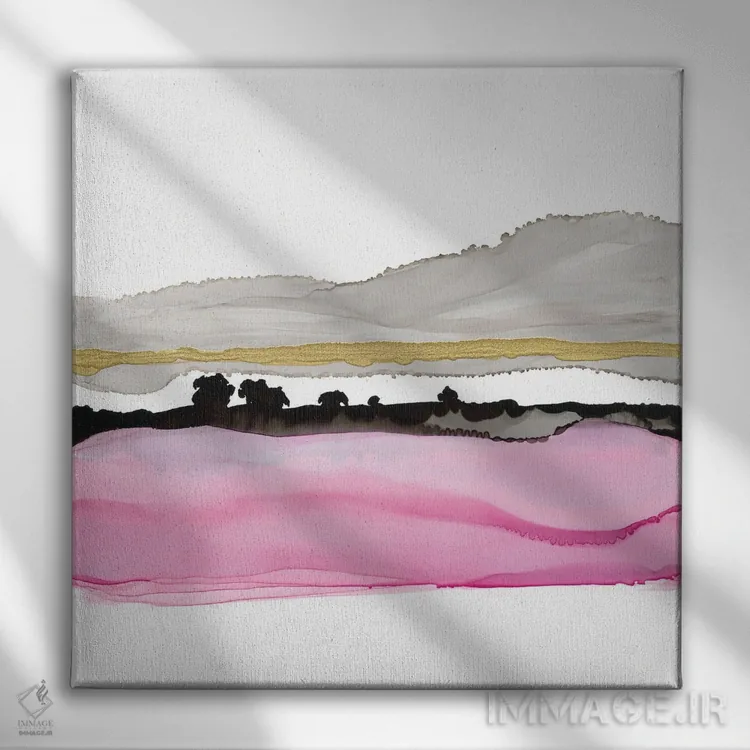 تابلو چشمانداز شربت یخی شماره ۱ اثر کریس پاشکه - نمای روبهرو روی دیوار