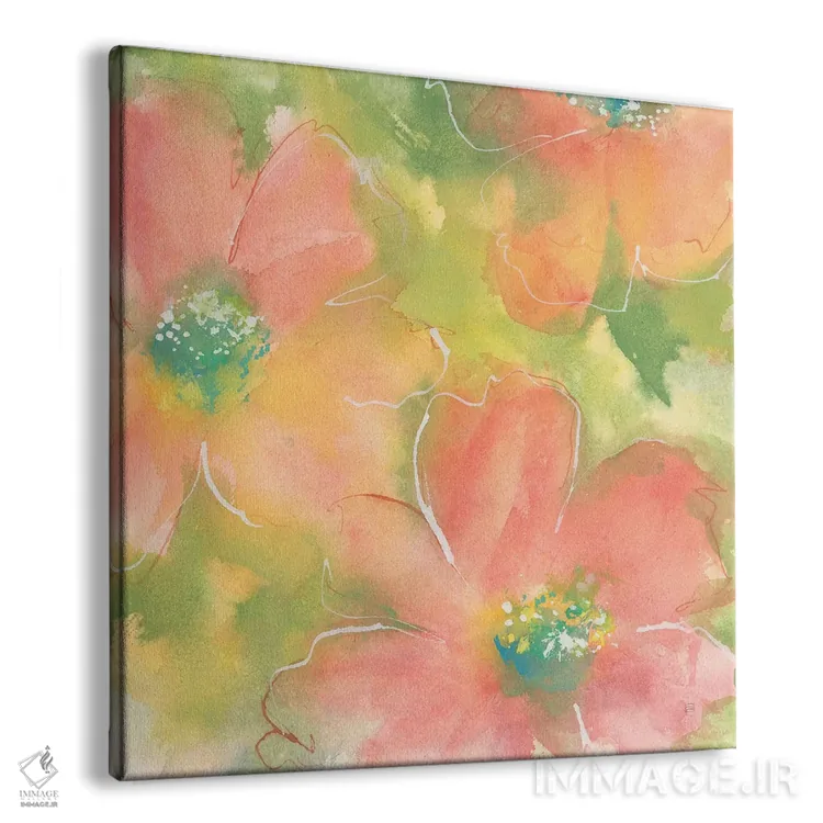 تابلو کاسموس تابستانی شماره ۱ (گل) اثر کریس پاشکه - نمای پرسپکتیو محصول