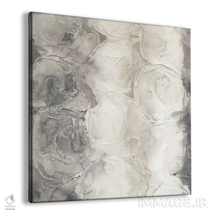 تابلو دایرههای خاکستری شماره ۱ اثر کریس پاشکه - نمای پرسپکتیو محصول