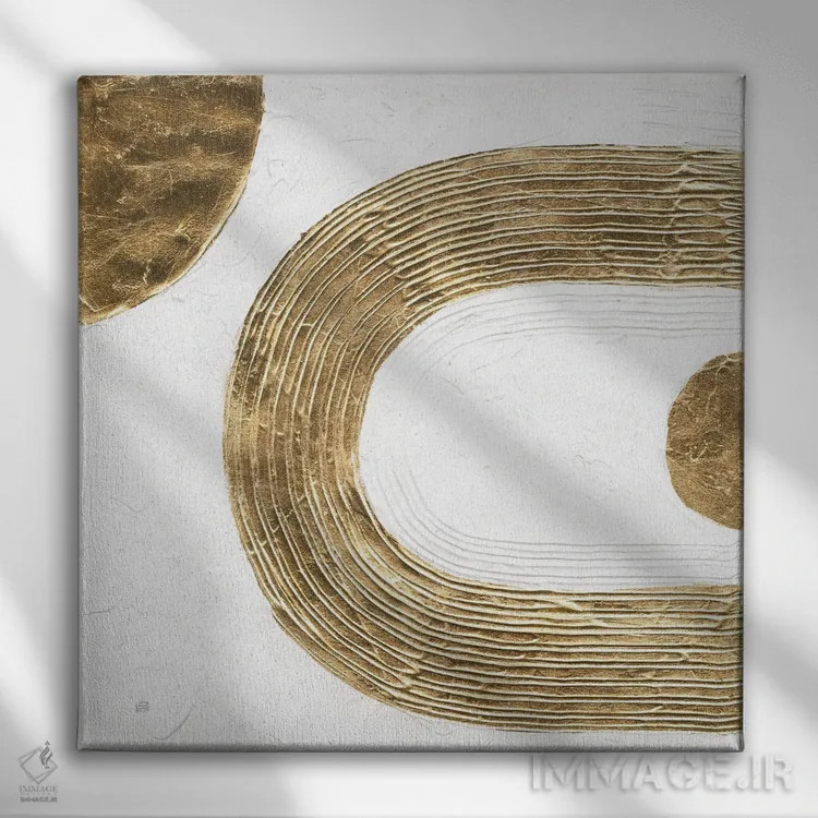 تابلو سفید بر سفید شماره ۲ اثر کریس پاشکه - نمای روبهرو روی دیوار