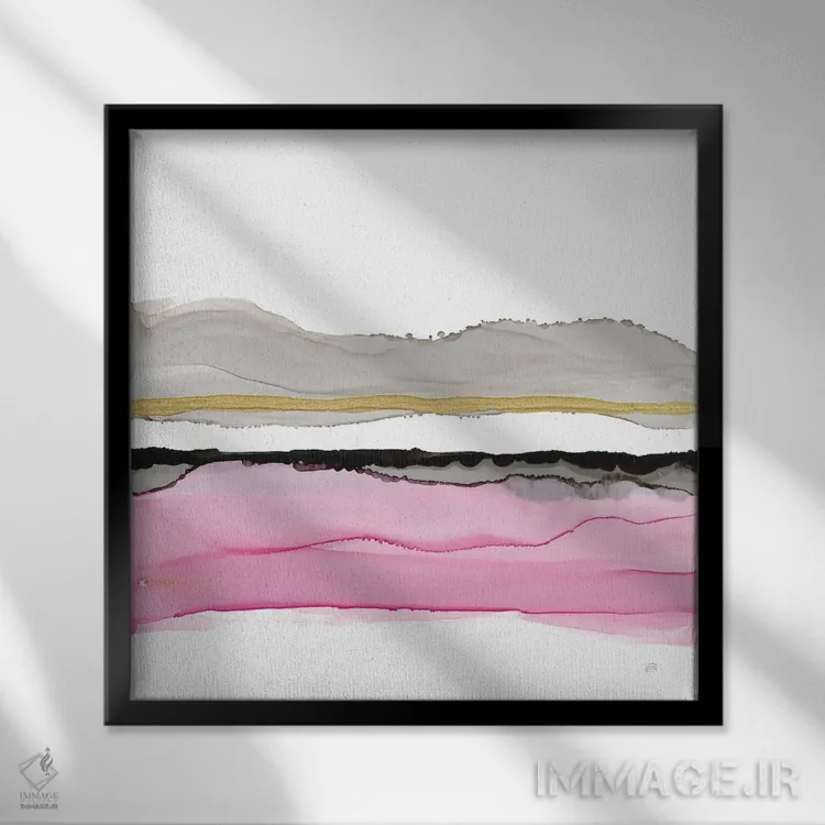 تابلو چشمانداز شربت یخی شماره ۲ اثر کریس پاشکه - نمای قابدار مشکی