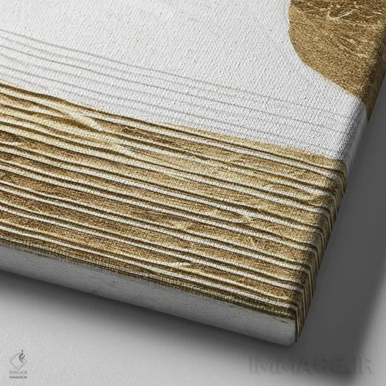 تابلو سفید بر سفید شماره ۲ اثر کریس پاشکه - نمای نزدیک بافت بوم