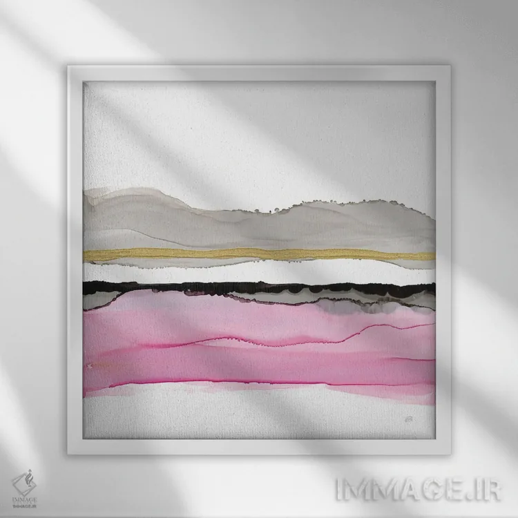 تابلو چشمانداز شربت یخی شماره ۲ اثر کریس پاشکه - نمای قابدار سفید