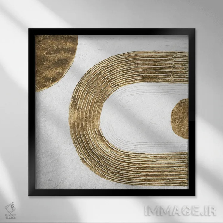 تابلو سفید بر سفید شماره ۲ اثر کریس پاشکه - نمای قابدار مشکی