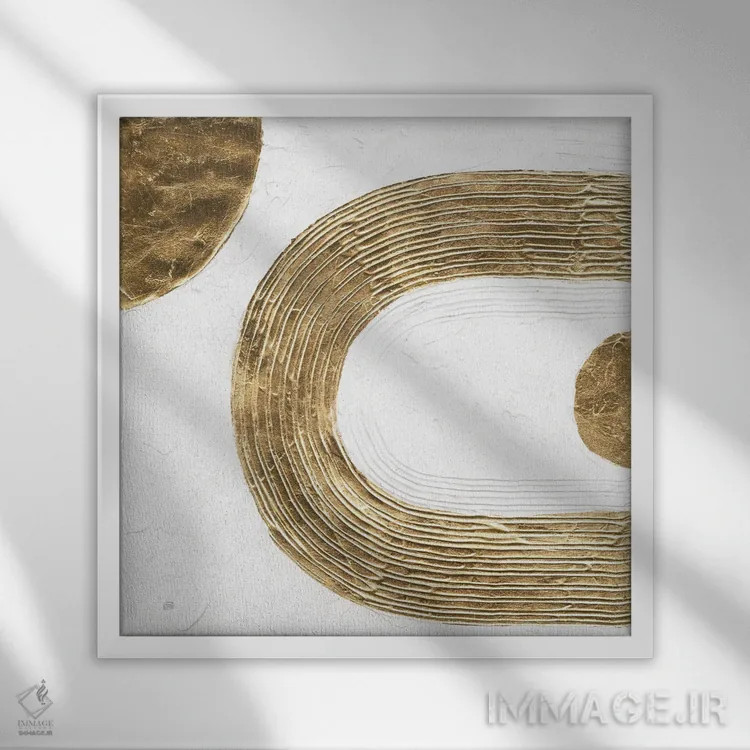 تابلو سفید بر سفید شماره ۲ اثر کریس پاشکه - نمای قابدار سفید