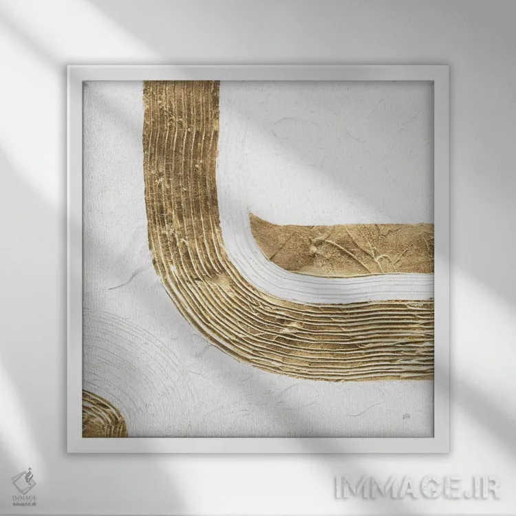 تابلو سفید بر سفید شماره ۳ اثر کریس پاشکه - نمای قابدار سفید