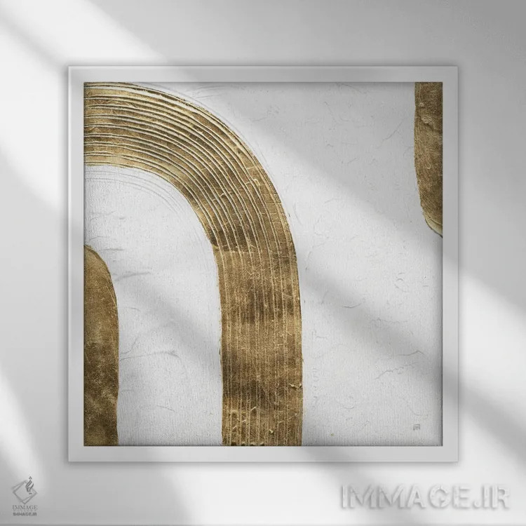 تابلو سفید بر سفید شماره ۴ اثر کریس پاشکه - نمای قابدار سفید