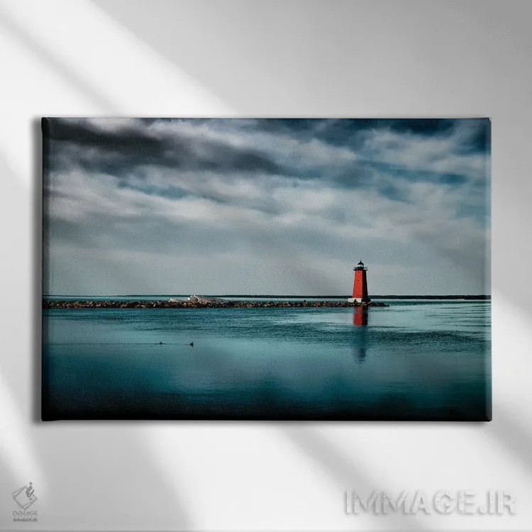 تابلو چراغ قرمز راهنما اثر کریستوفر توماس - نمای روبهرو روی دیوار