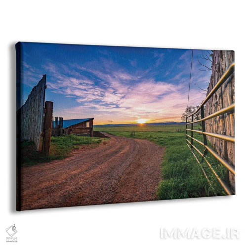 تابلو طلوع مزرعه وایومینگ اثر کریستوفر توماس - نمای پرسپکتیو محصول