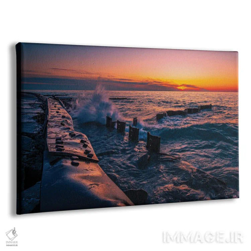 تابلو غروب در سواحل دریاچه میشیگان اثر کریستوفر توماس - نمای پرسپکتیو محصول