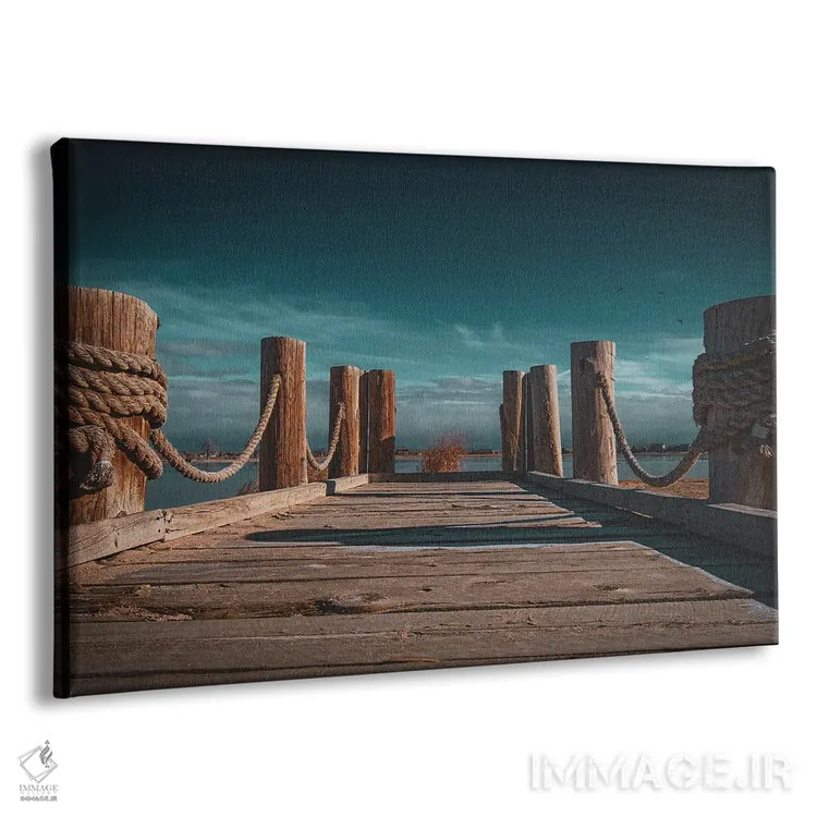 تابلو اسکله دریاچه ویندزور اثر کریستوفر توماس - نمای پرسپکتیو محصول