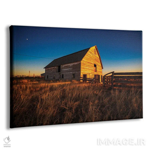 تابلو غروب حیاط روستا اثر کریستوفر توماس - نمای پرسپکتیو محصول