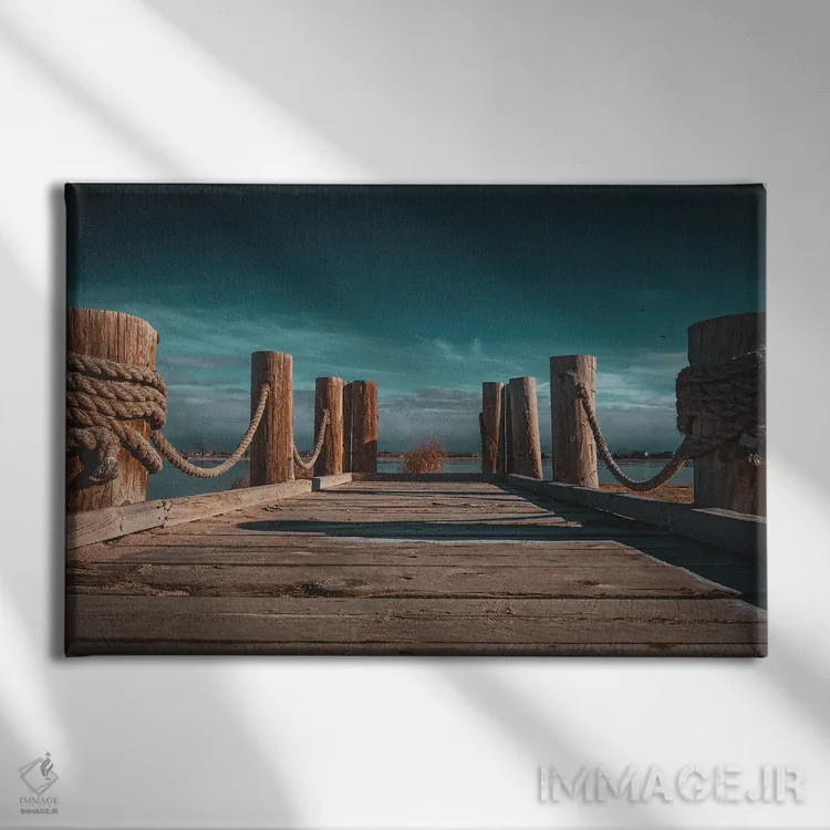 تابلو اسکله دریاچه ویندزور اثر کریستوفر توماس - نمای روبهرو روی دیوار