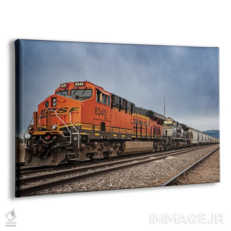 تابلو لوکوموتیوهای بیاناساف در استراحت اثر کریستوفر توماس - نمای پرسپکتیو محصول