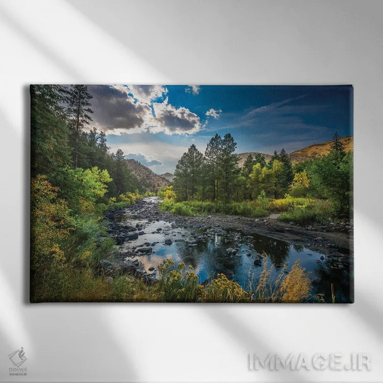 تابلو پاییز کَش لا پودر (منطقه جغرافیایی) اثر کریستوفر توماس - نمای روبهرو روی دیوار