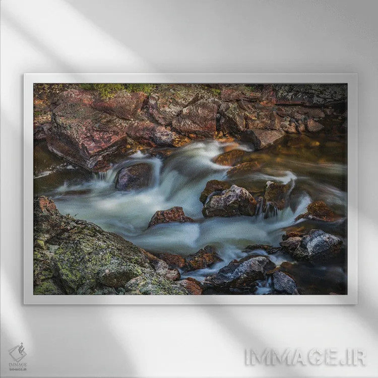 تابلو تنداب جنوبی بزرگ اثر کریستوفر توماس - نمای قابدار سفید