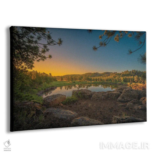 تابلو طلوع دریاچه الماس اثر کریستوفر توماس - نمای پرسپکتیو محصول