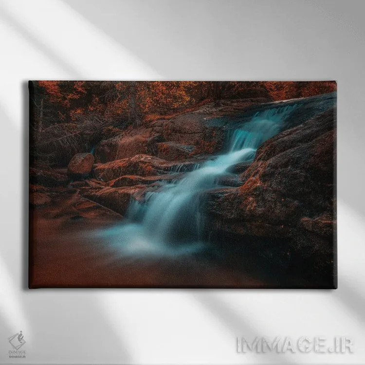 تابلو آبشار ناامیدی اثر کریستوفر توماس - نمای روبهرو روی دیوار