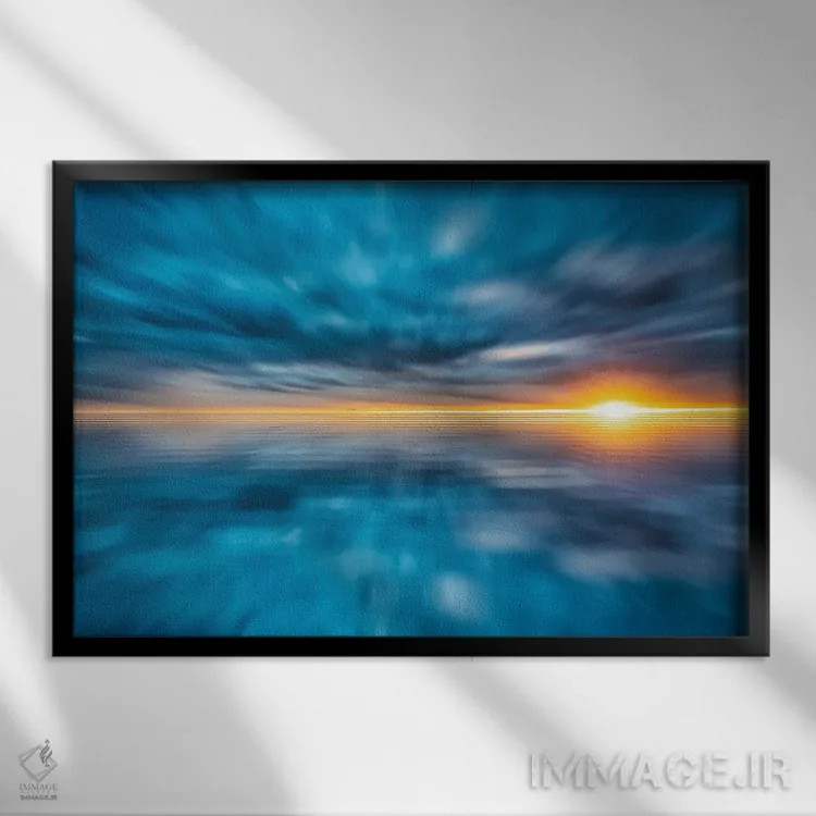 تابلو گردباد عناصر اثر کریستوفر توماس - نمای قابدار مشکی