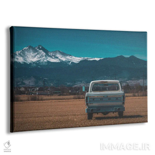 تابلو کامیون مزرعه در یک زمین اثر کریستوفر توماس - نمای پرسپکتیو محصول